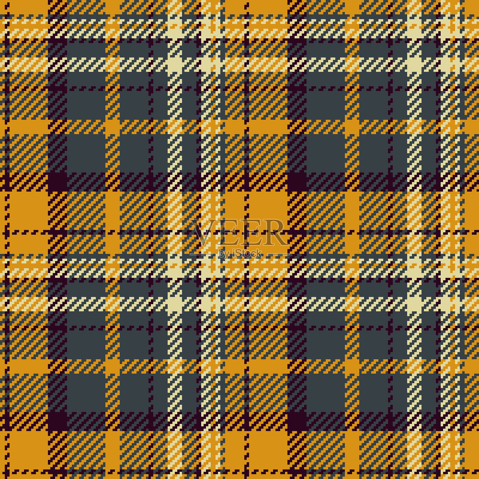 花纹无缝格子的织物格纹插画图片素材