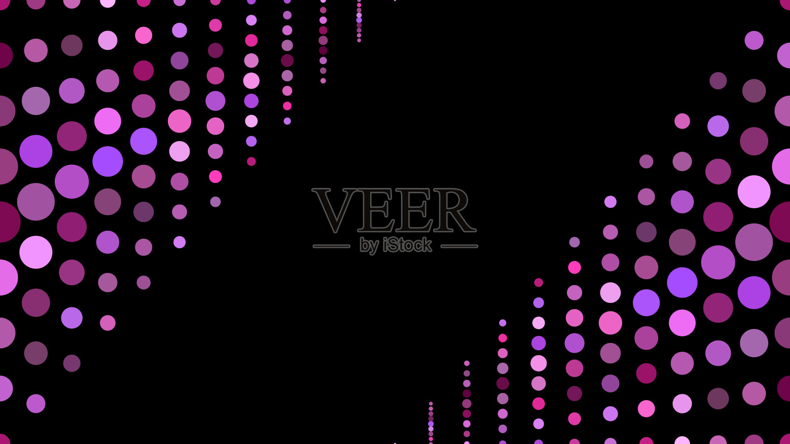 波普艺术背景的彩色圆圈排成一排。插画图片素材