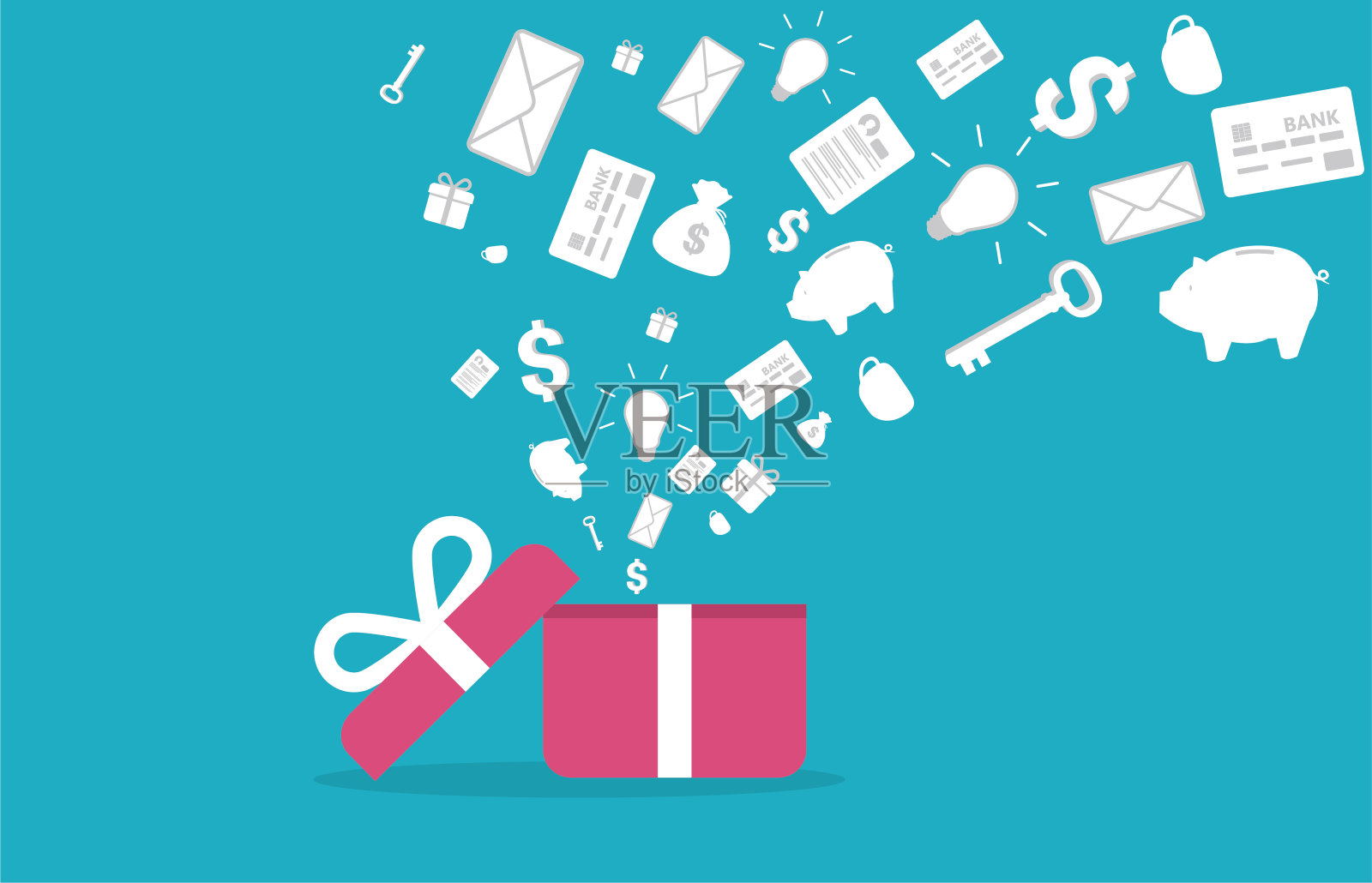 礼物插画图片素材