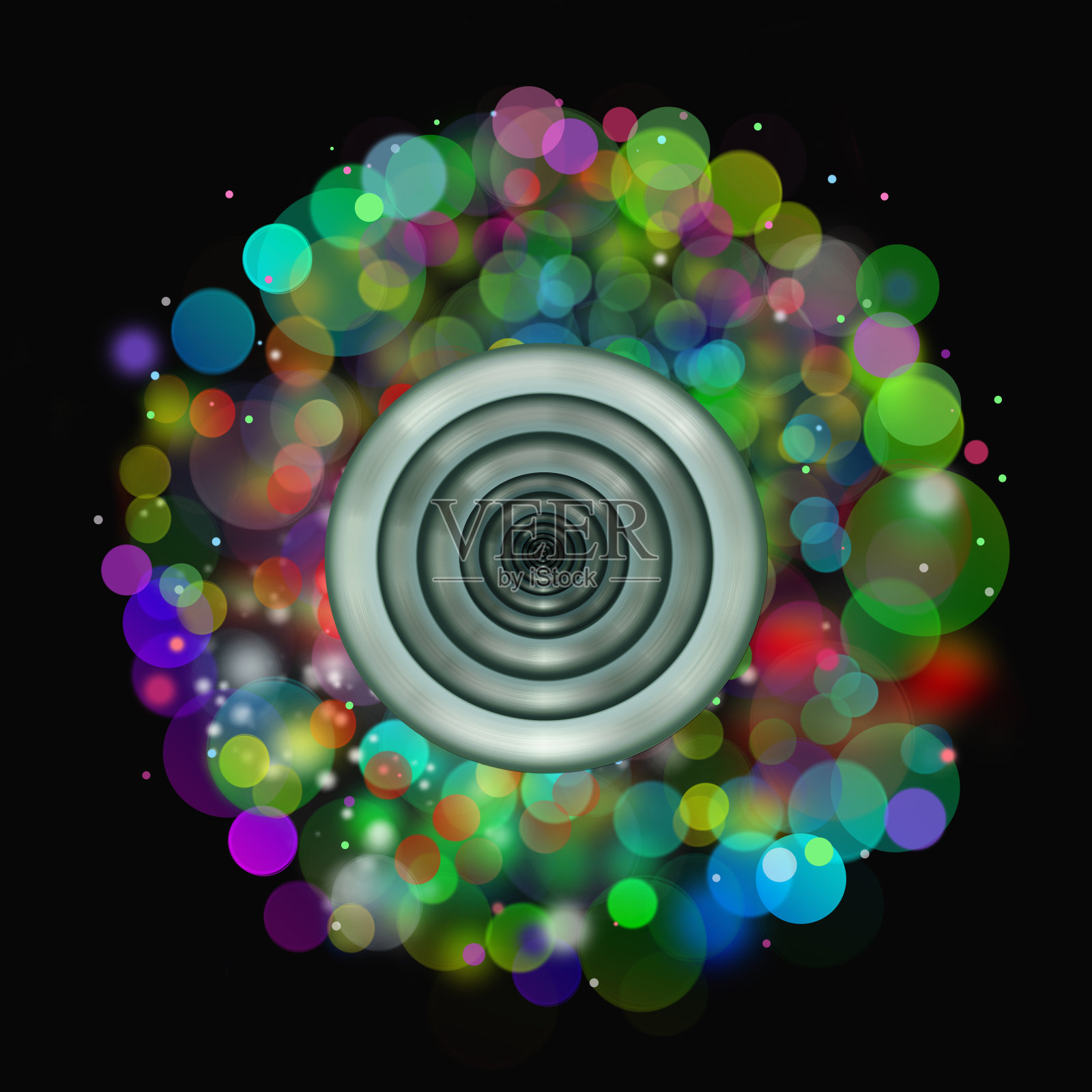 多色明亮的节日框架背景。插画图片素材