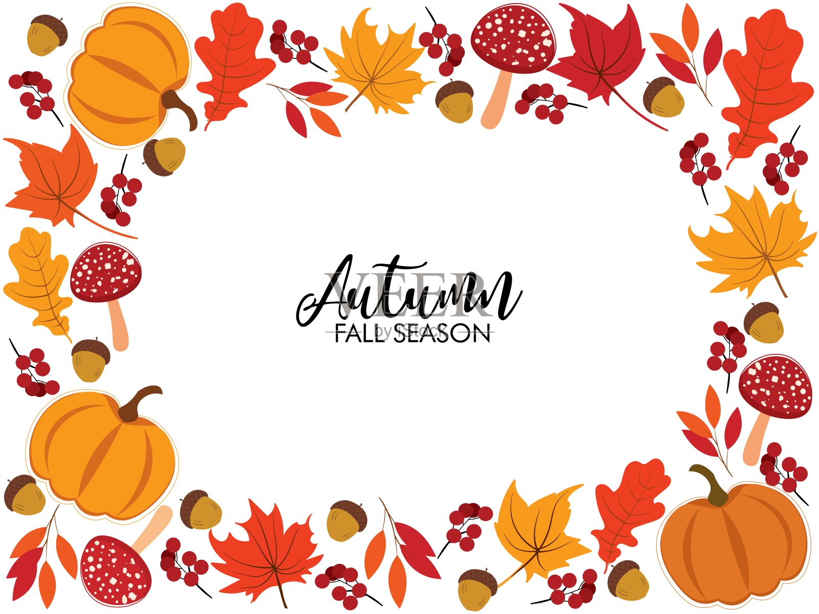 秋天的背景插图矢量插画图片素材