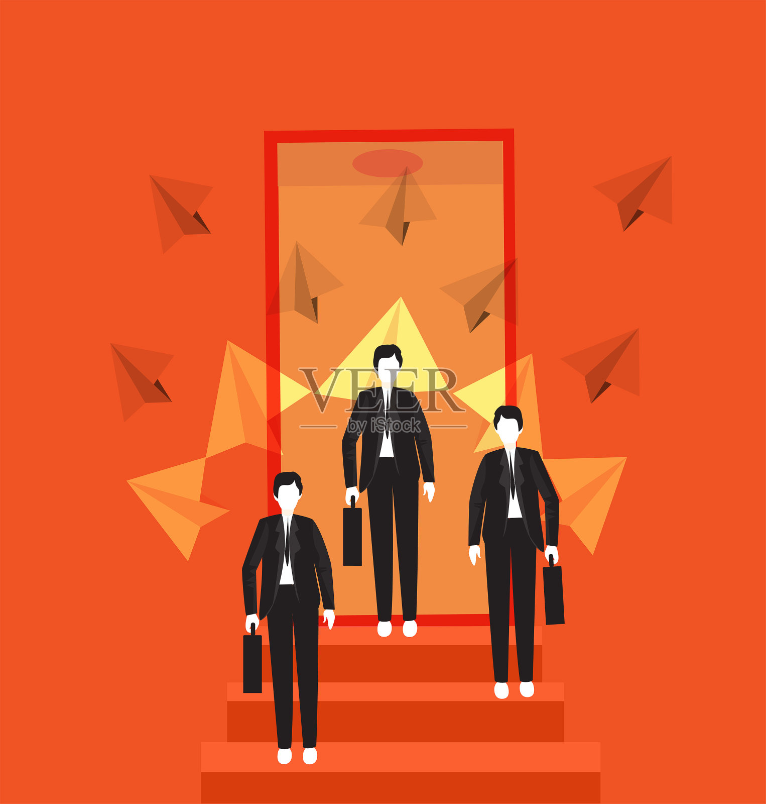 商人,插画图片素材