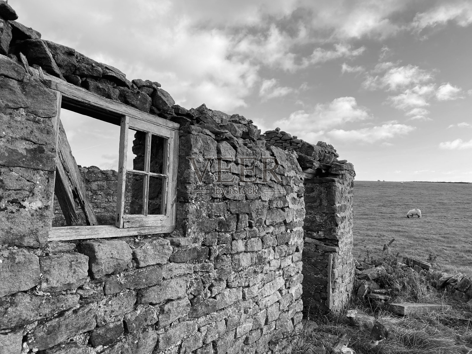 达勒姆郡废弃的建筑照片摄影图片