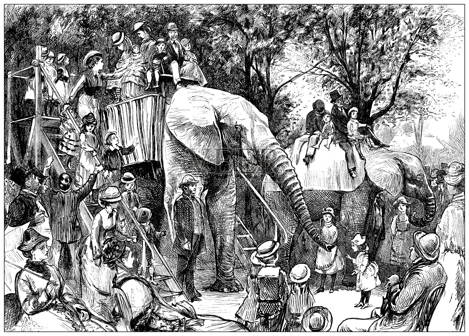 英国讽刺漫画插画图片素材