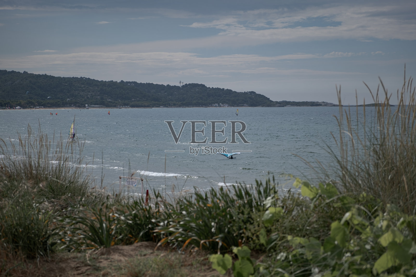 亚得里亚海的意大利海湾照片摄影图片