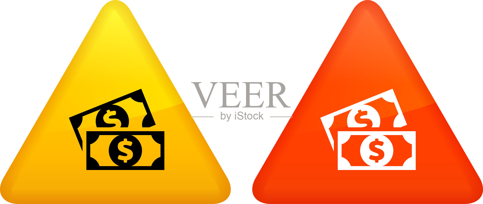 两美元钞票。插画图片素材