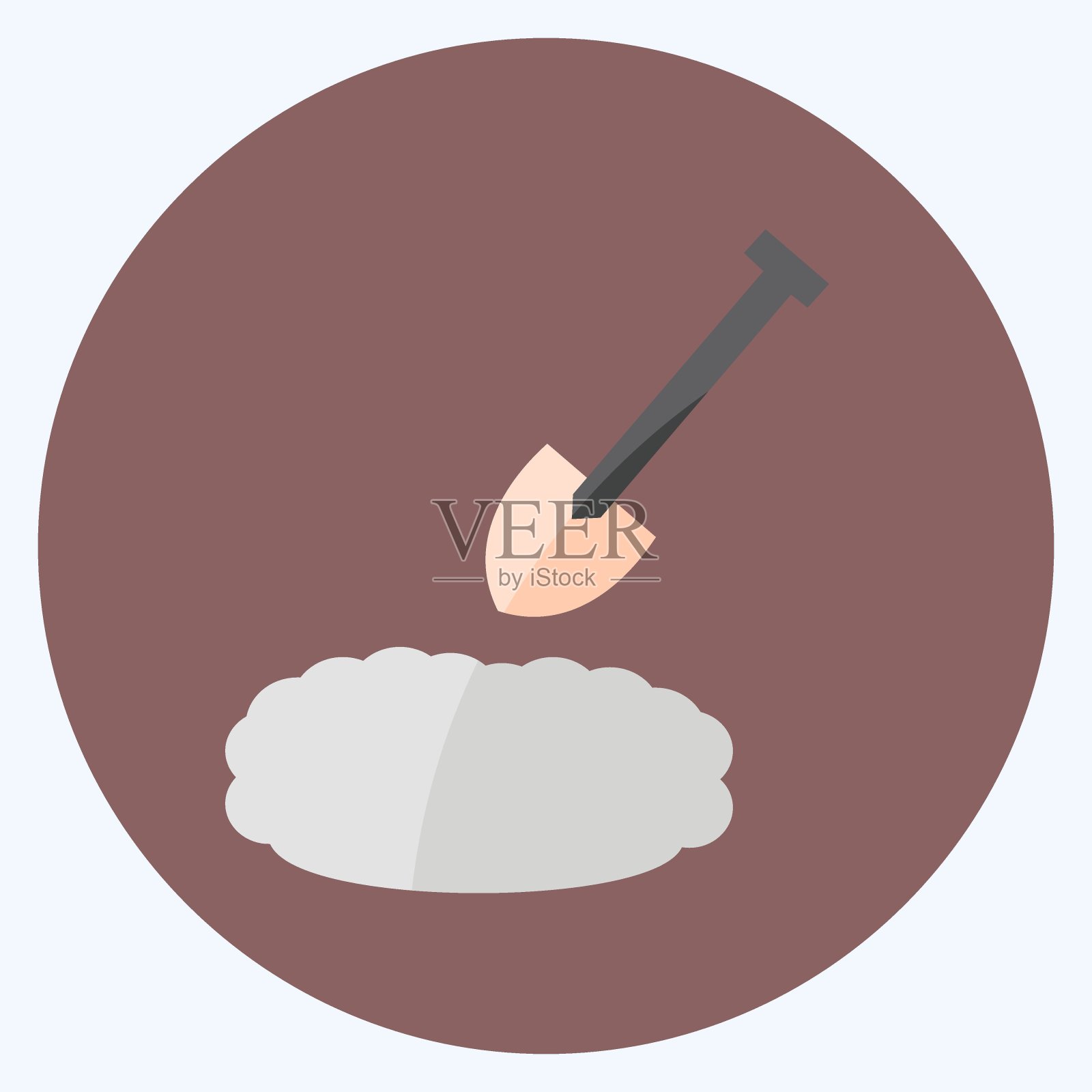 图标园艺。适合园林象征。平的风格。简单的设计可编辑。设计模板向量。简单的符号说明插画图片素材