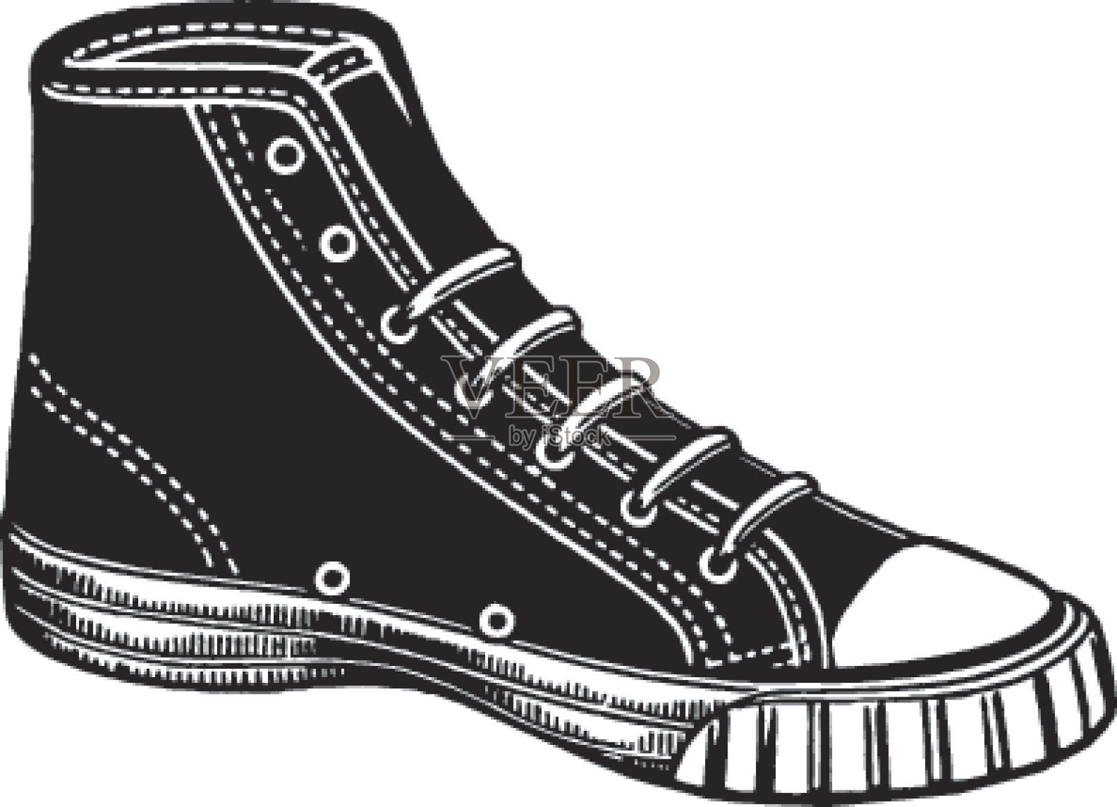 运动鞋插画图片素材