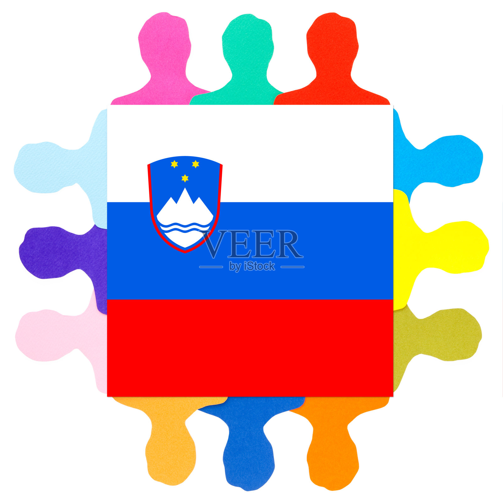 斯洛文尼亚男子插画图片素材