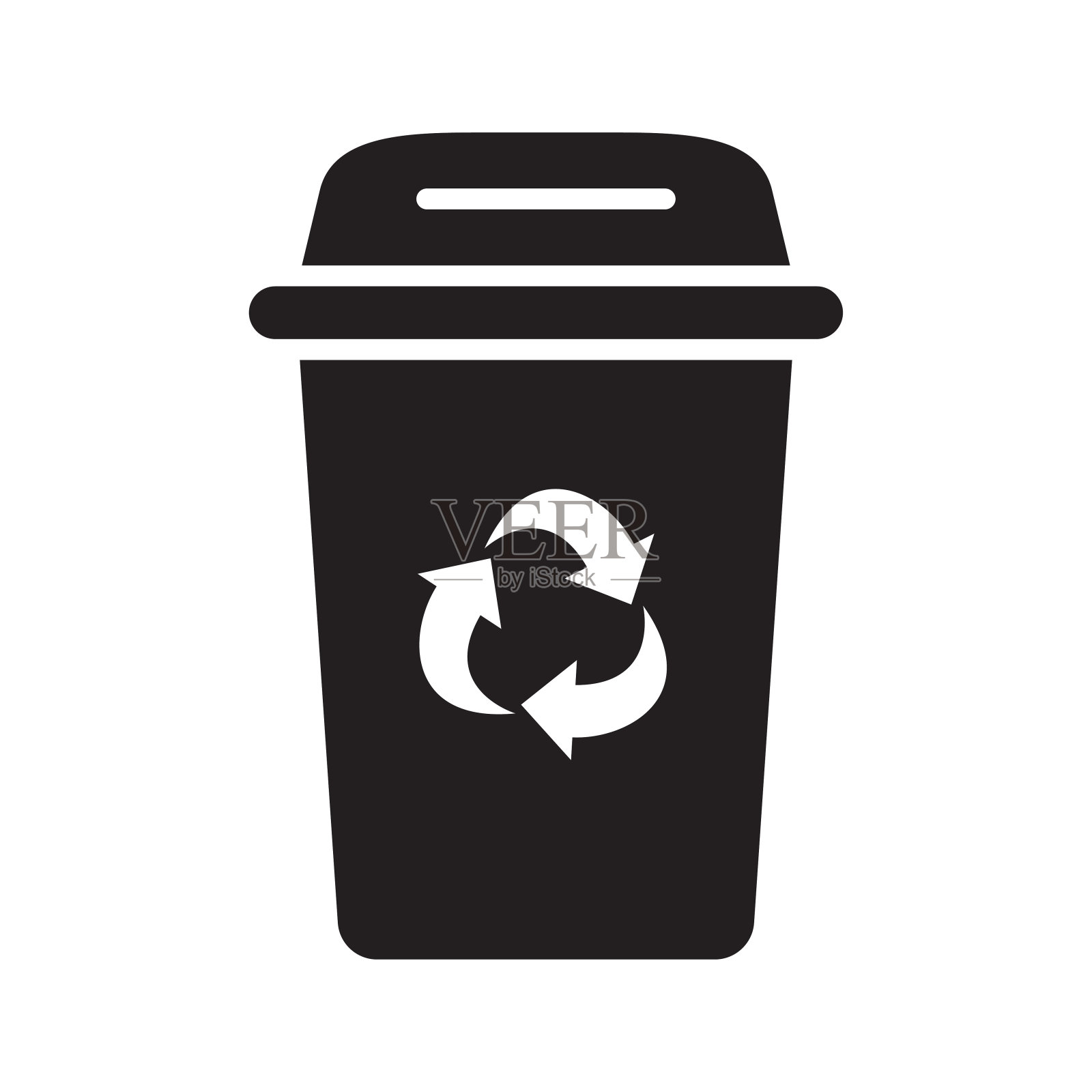 垃圾桶，垃圾桶-矢量股票插图插画图片素材