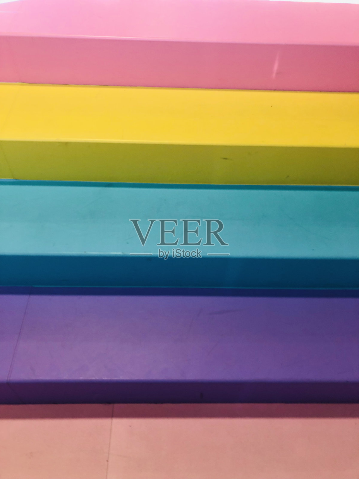 彩虹楼梯照片摄影图片