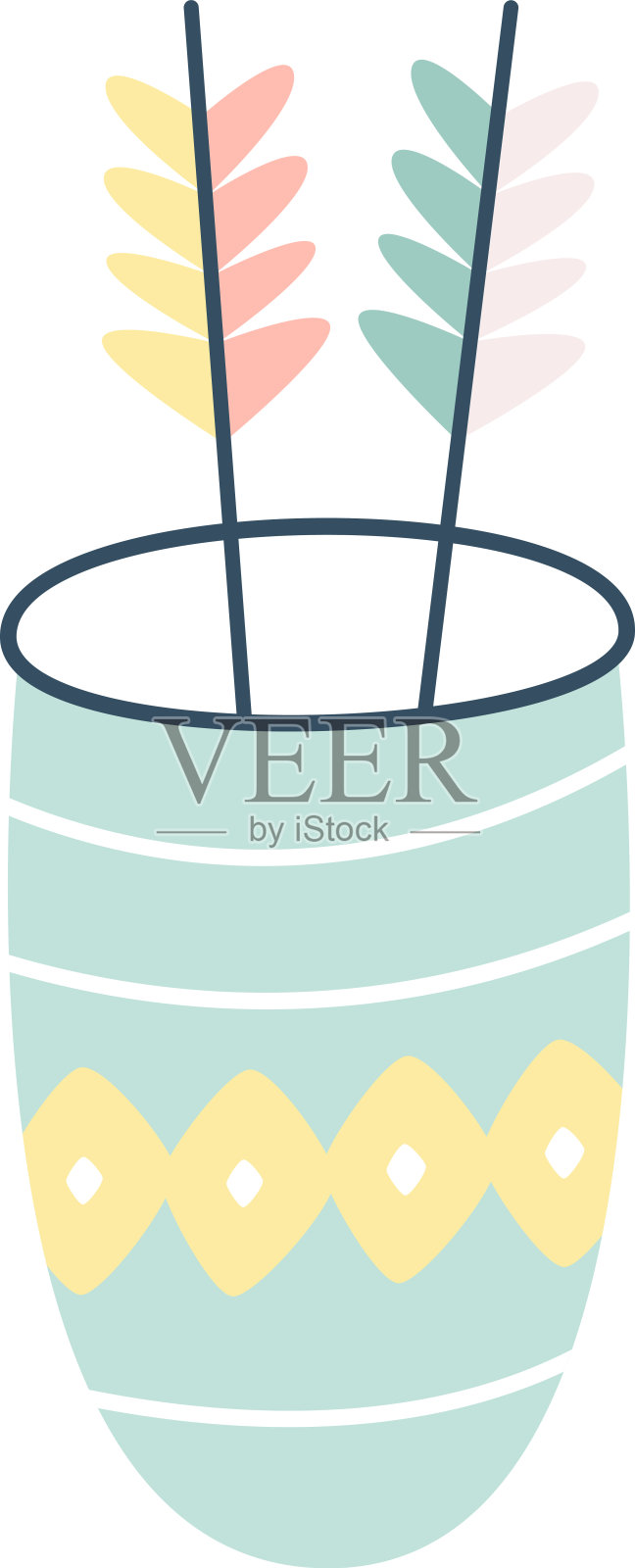 462年_elements_cute_woodland_tribal_indians插画图片素材