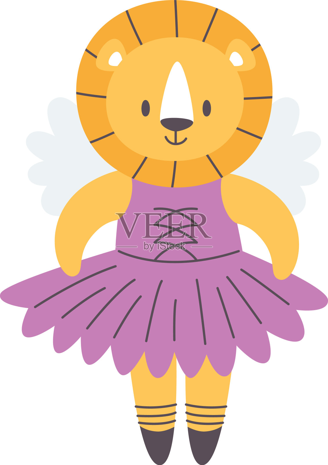 450年_elements_cute_fairy_animals_wings插画图片素材