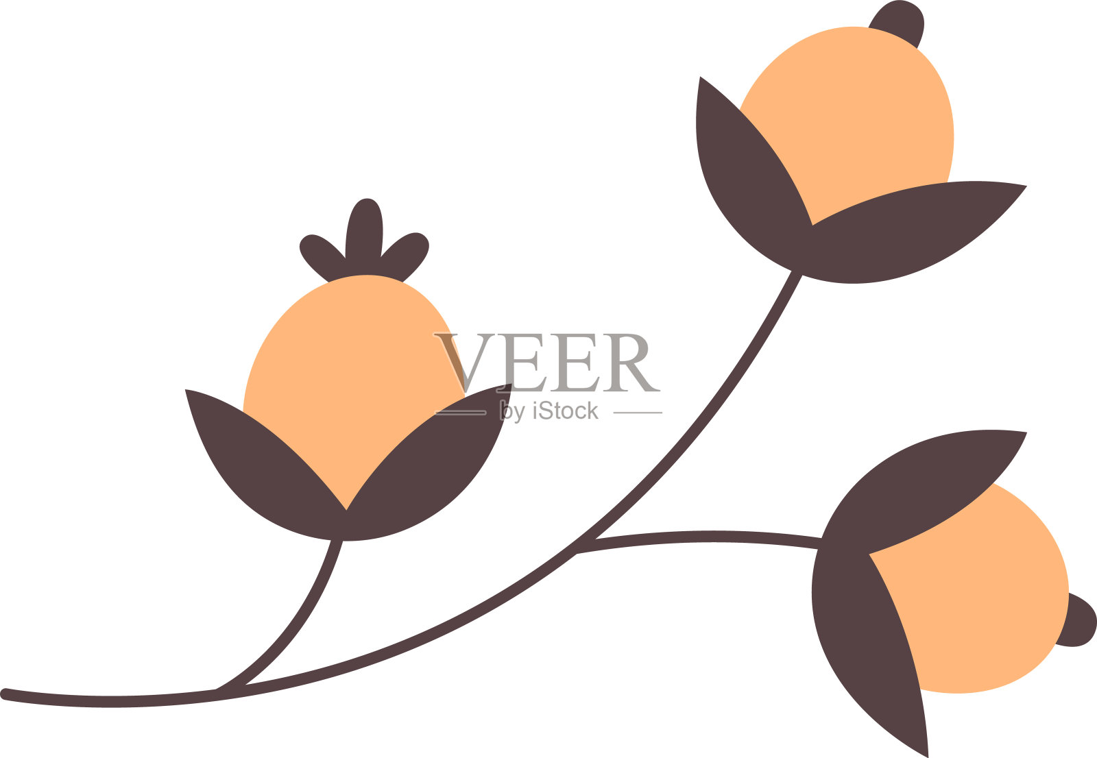 448年_elements_seamless_autumn_leaves_twigs_berries插画图片素材