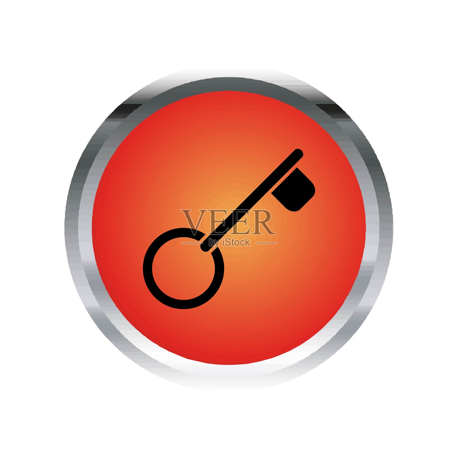 插图矢量图形的关键图标插画图片素材