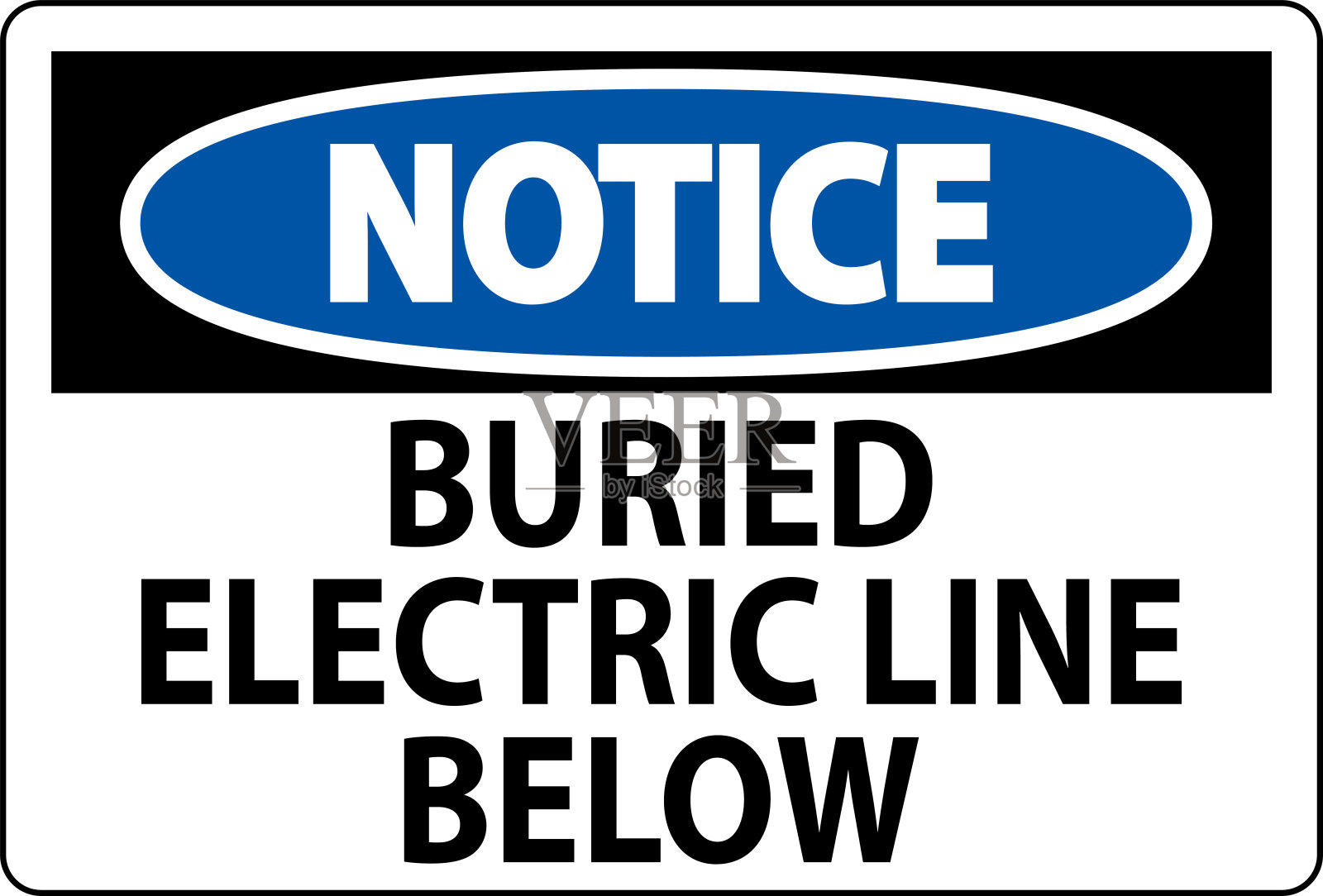 白色背景下埋设电线插画图片素材