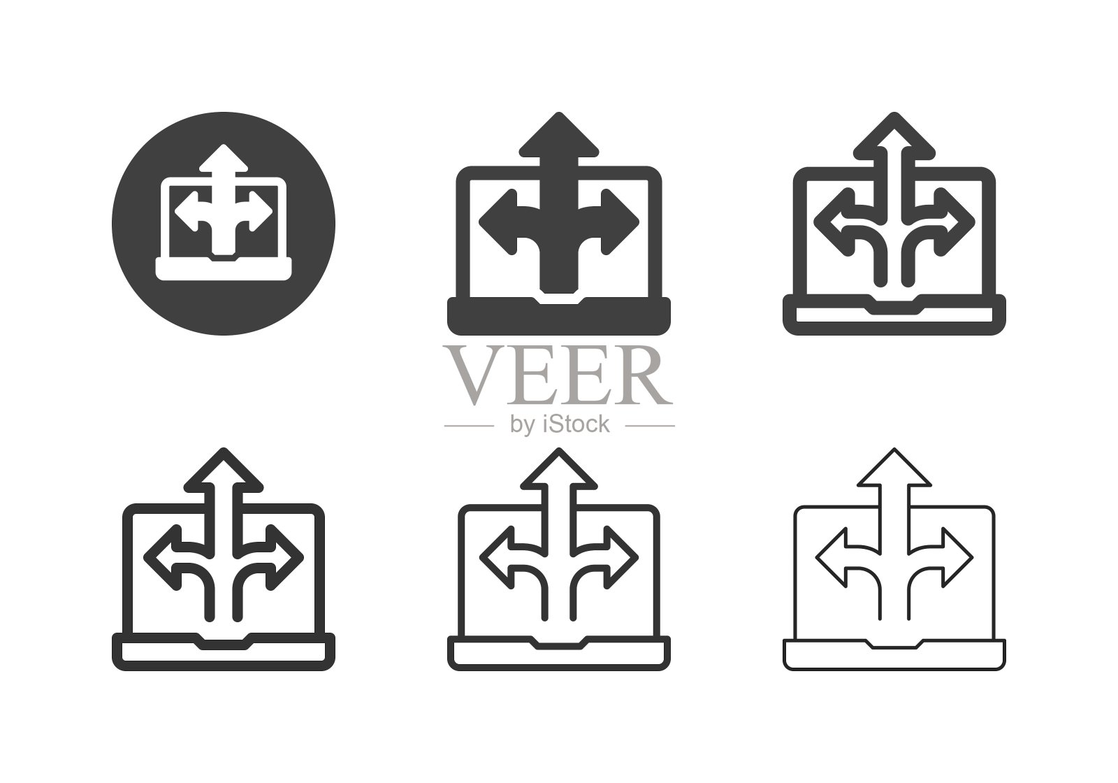 数字解决方案图标-多系列插画图片素材