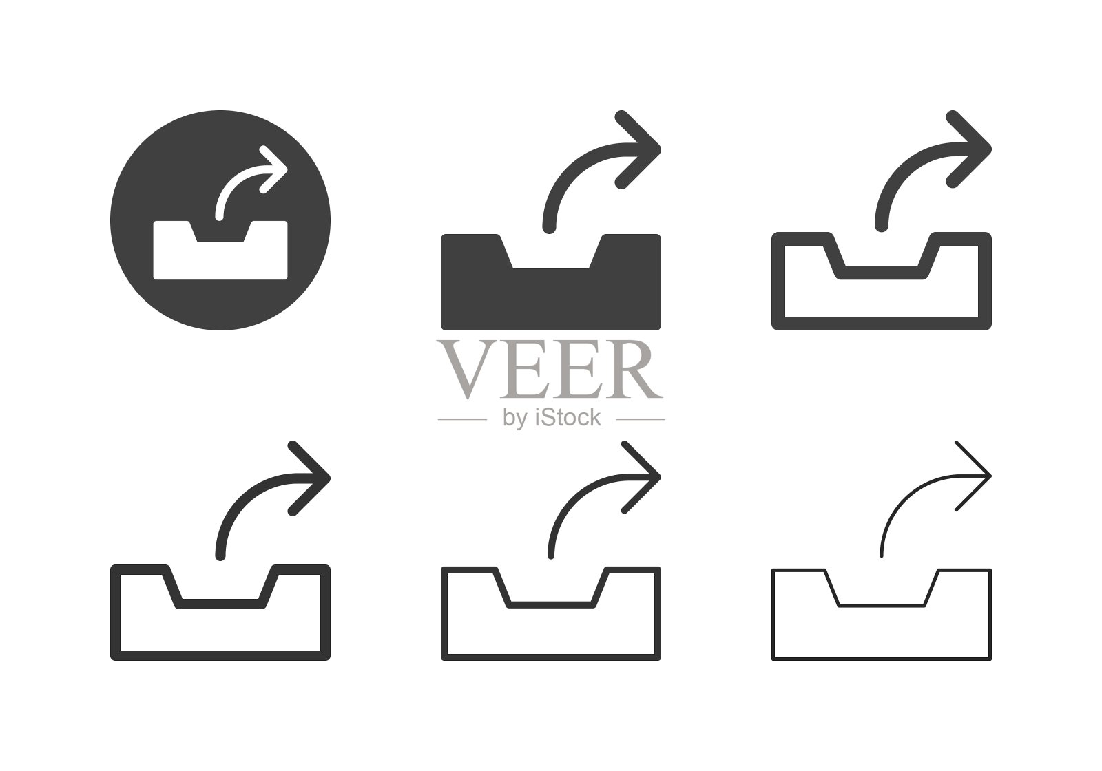 发件箱托盘图标-多系列插画图片素材