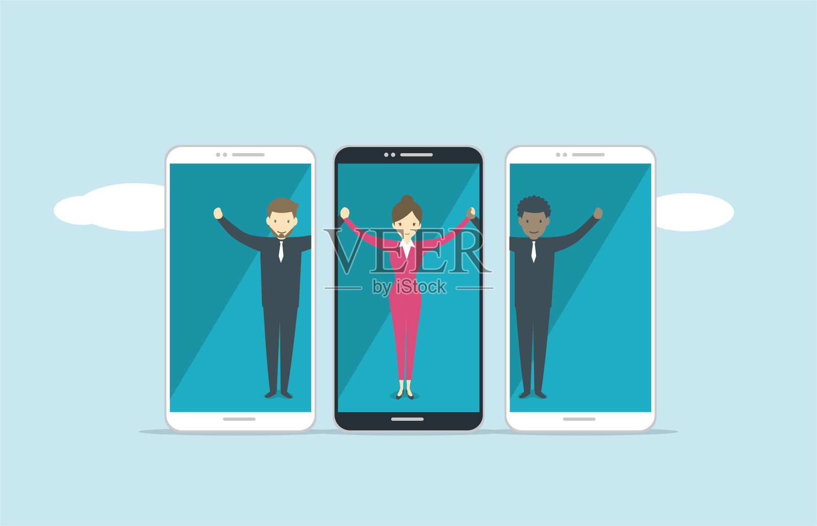 友谊插画图片素材