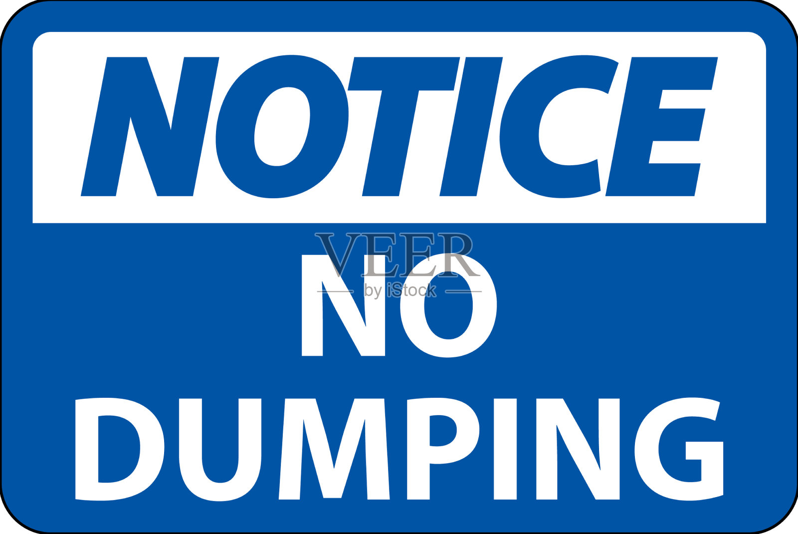 注意白色背景上没有倾倒标志插画图片素材