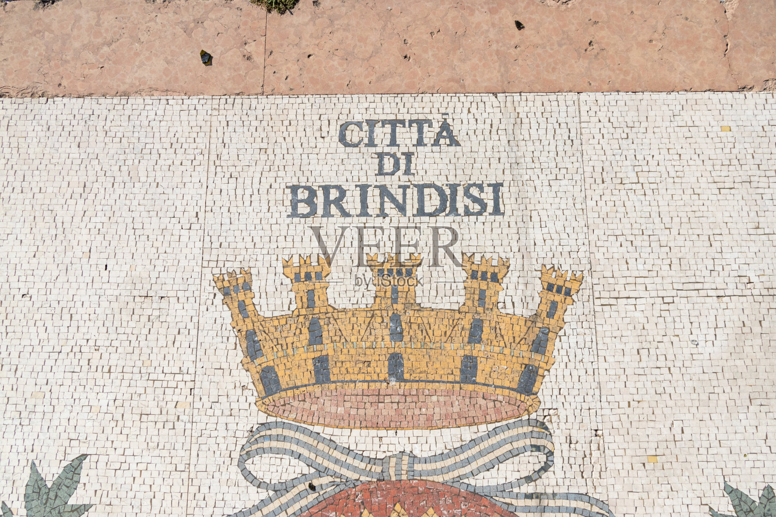 阿普利亚布林迪西的纹章镶嵌照片摄影图片