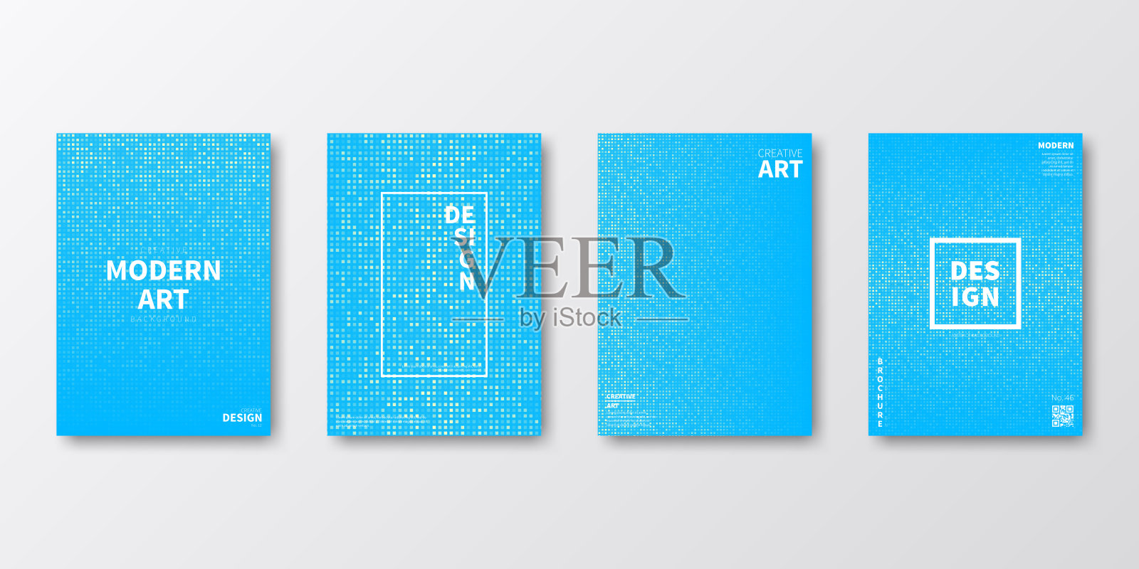 宣传册模板排版，蓝色封面设计，商业年报，传单，杂志设计模板素材