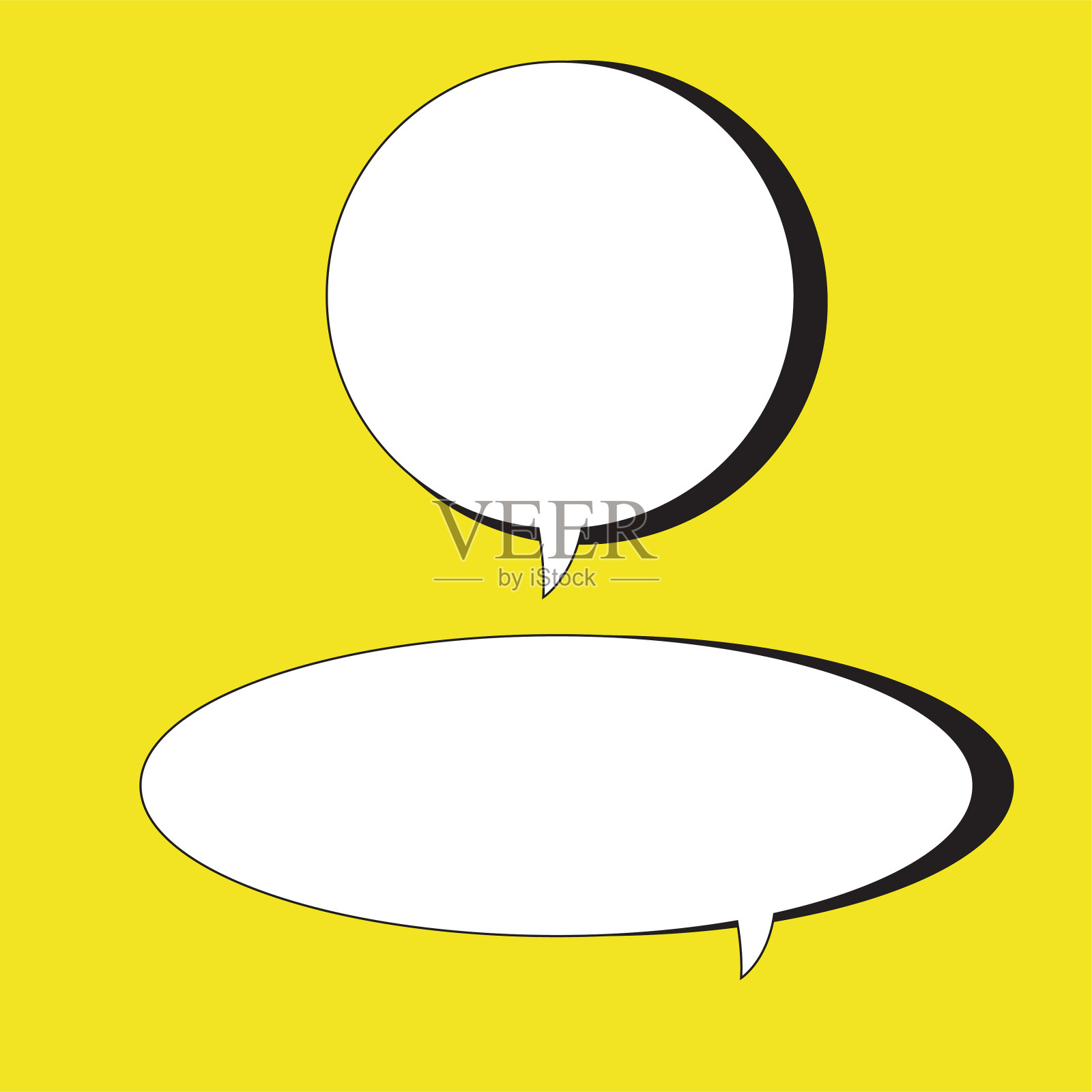 语音泡泡图标插画图片素材
