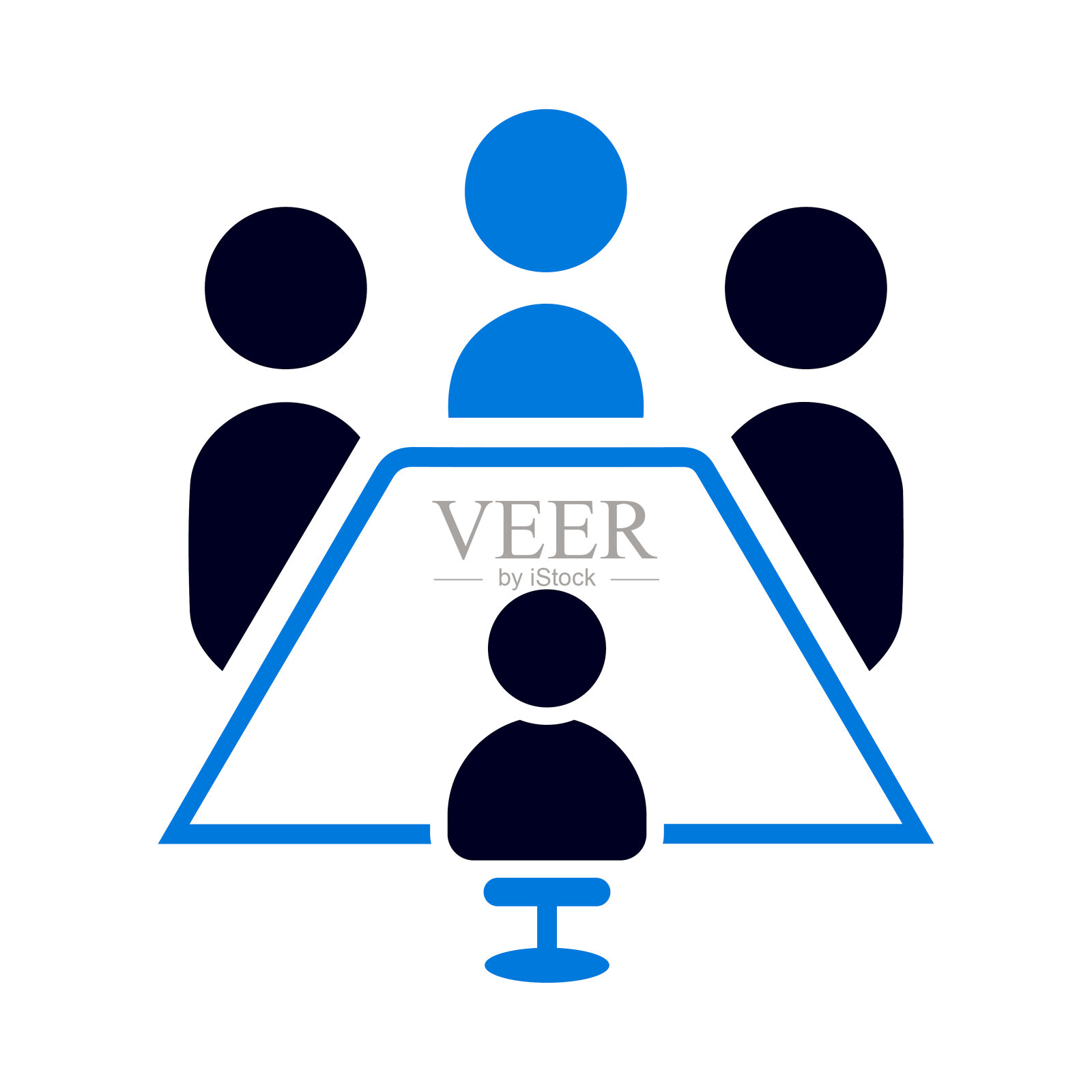 商务会议，员工会议，会议，管理，团队，商务会议，商人，商务会议板图标插画图片素材