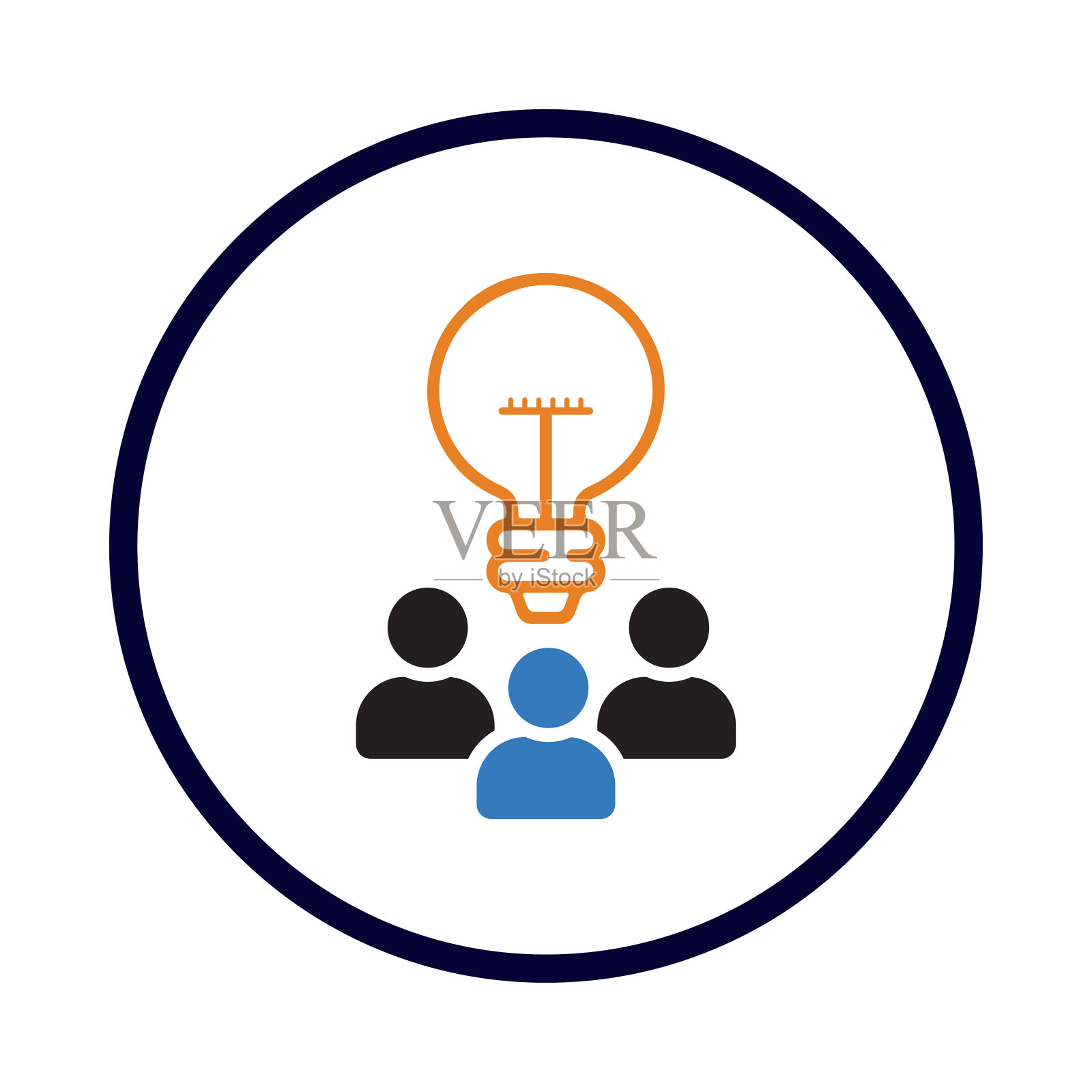 团队创意，创意，团队合作，业务人员，解决方案，创意业务团队图标图标素材