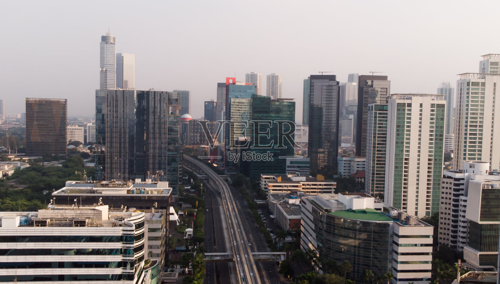 亚洲市区航拍图像照片摄影图片