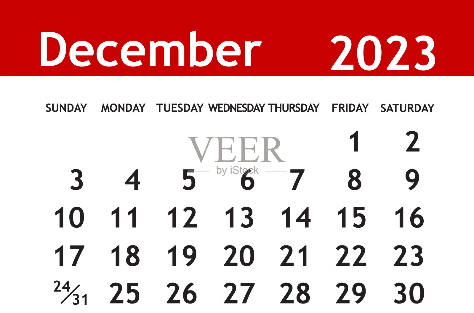 2023年12月日历插画图片素材