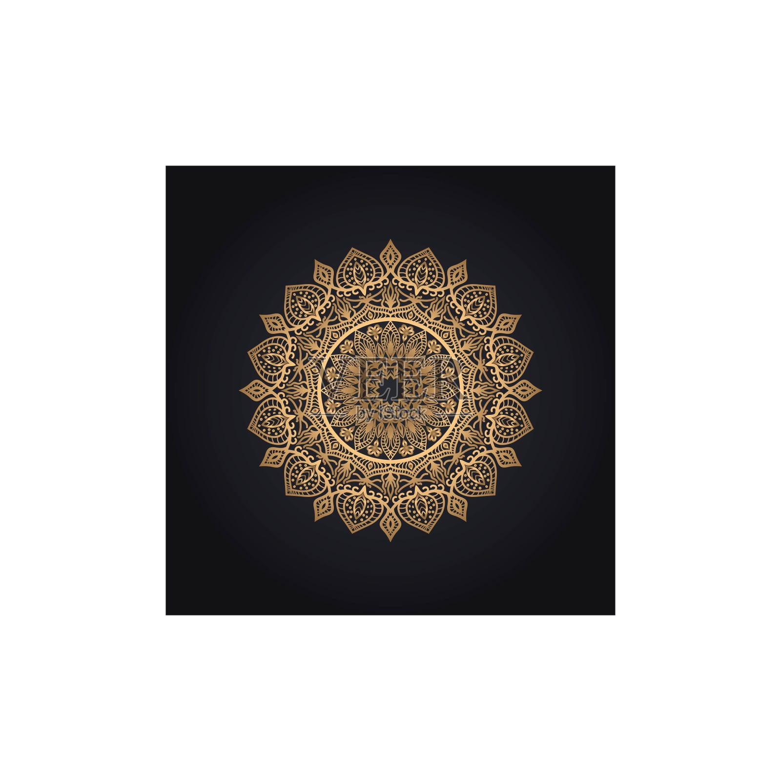 曼陀罗标志艺术符号图标矢量插画图片素材