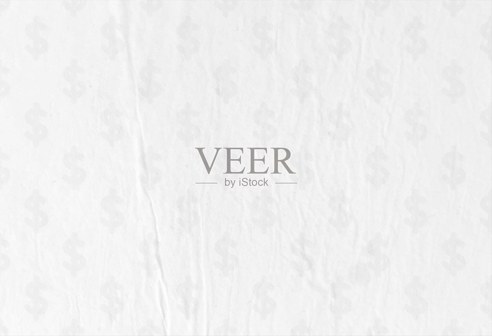 微弱暗淡的字体美元货币符号在浅粉彩灰色颜色作为水印所有白色垃圾向量背景插画图片素材