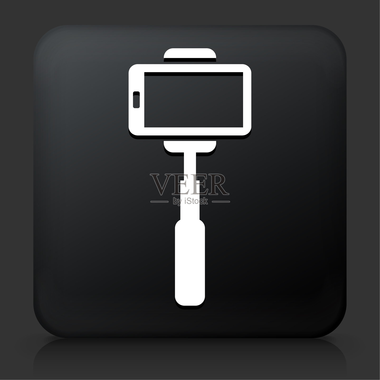 自拍杆手机图标插画图片素材