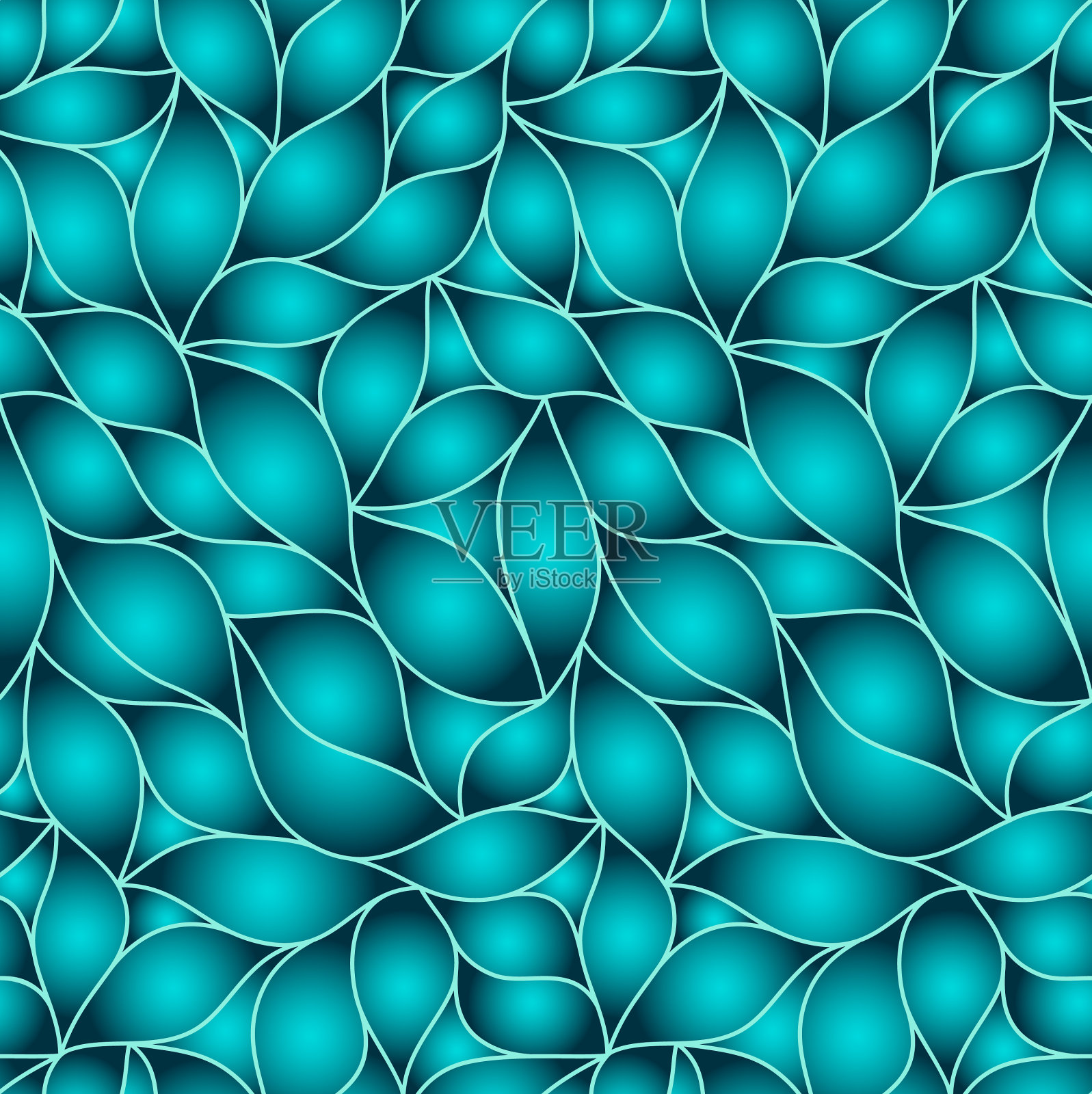 剪纸几何自然现代插画图片素材