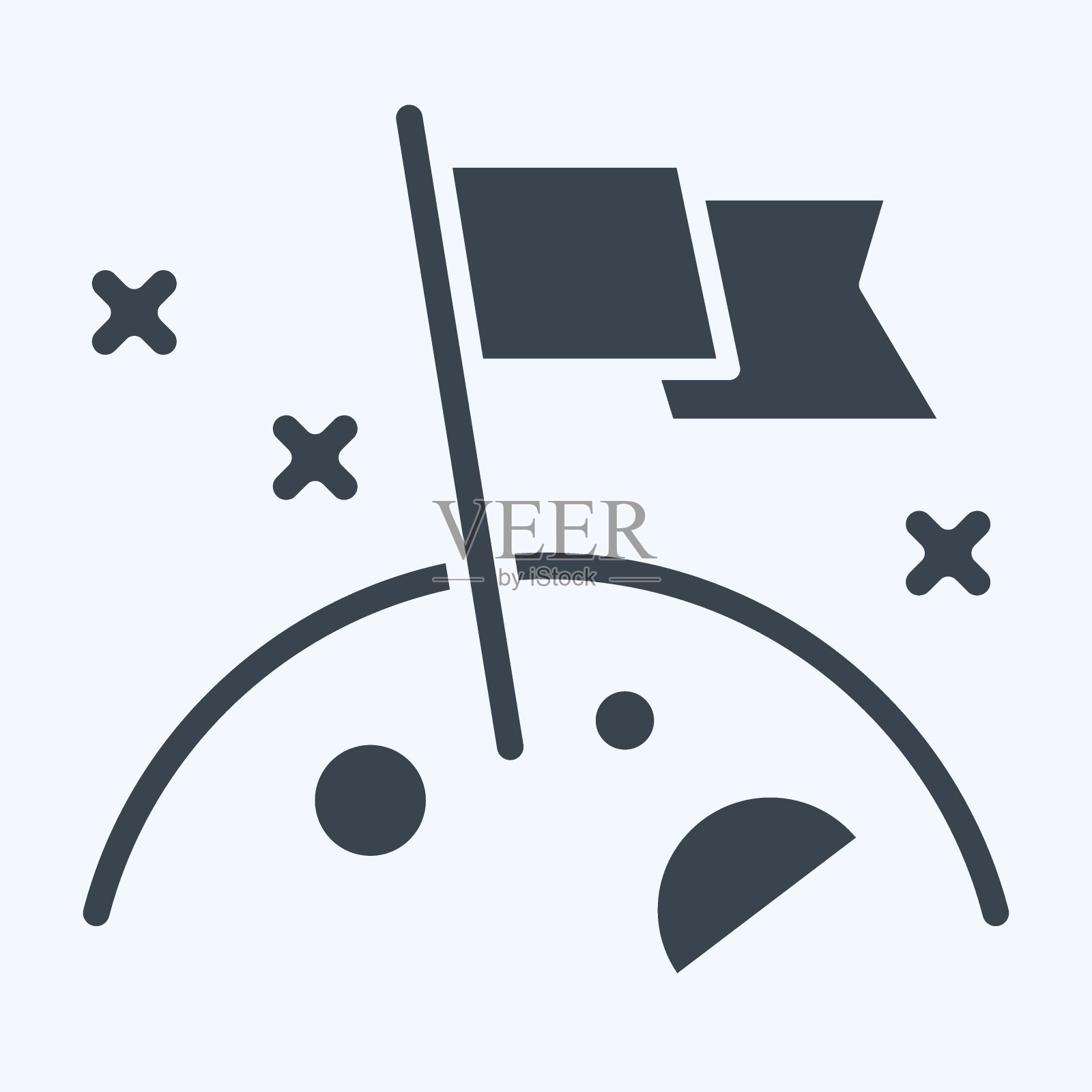 图标的创新。与艺术和媒体符号有关。字形风格。简单的设计可编辑插画图片素材