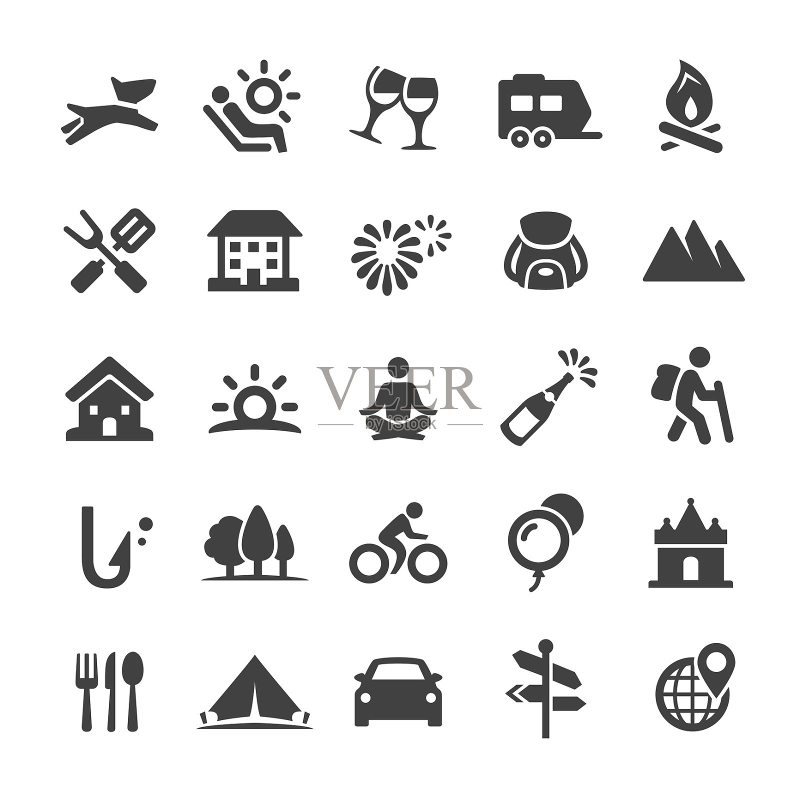 度假图标-智能系列图标素材