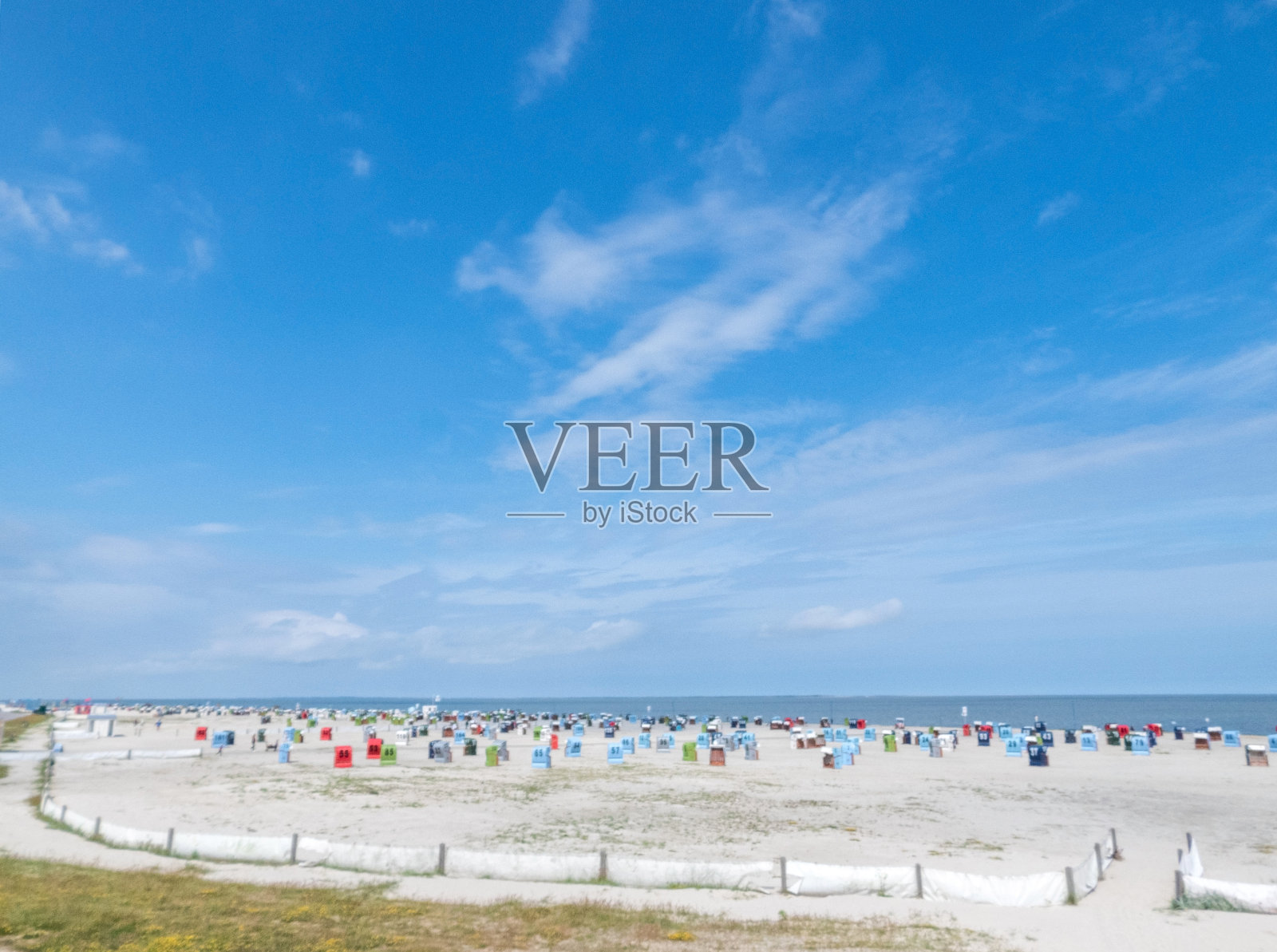 德国下萨克森州Neuharlingersiel海滩照片摄影图片