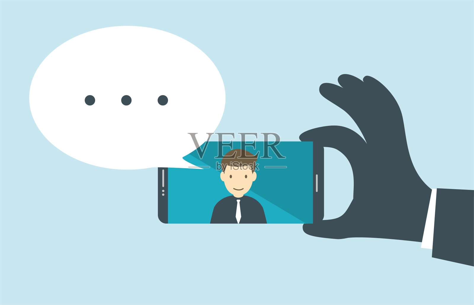 视频通话插画图片素材