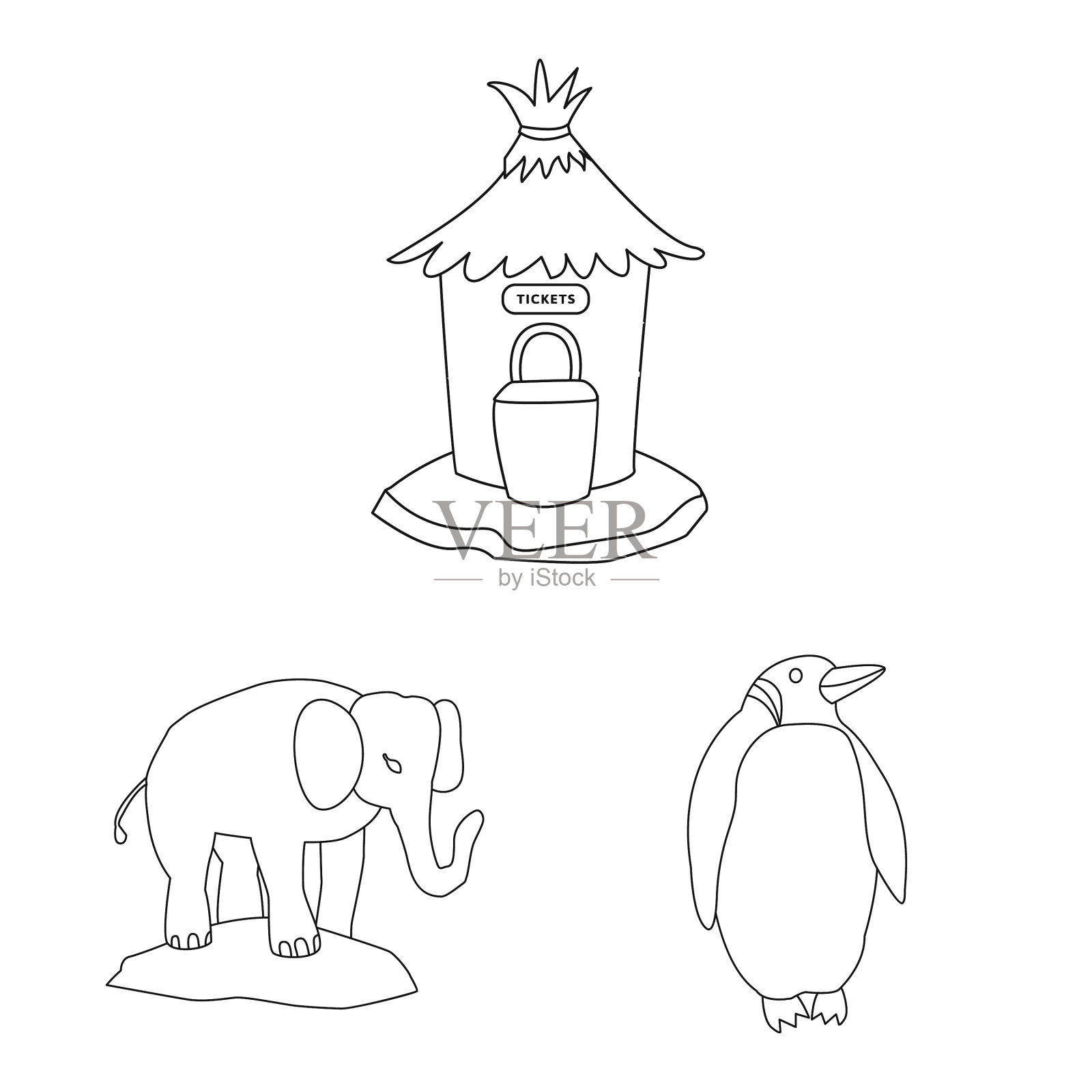 娱乐和森林插画图片素材