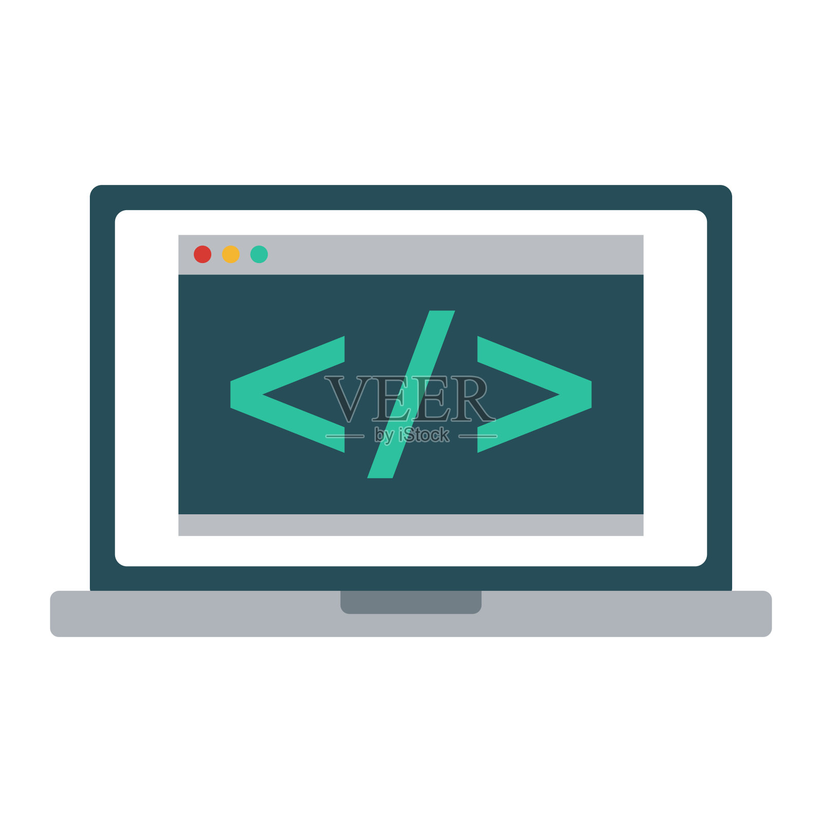 在透明背景上编码图标插画图片素材