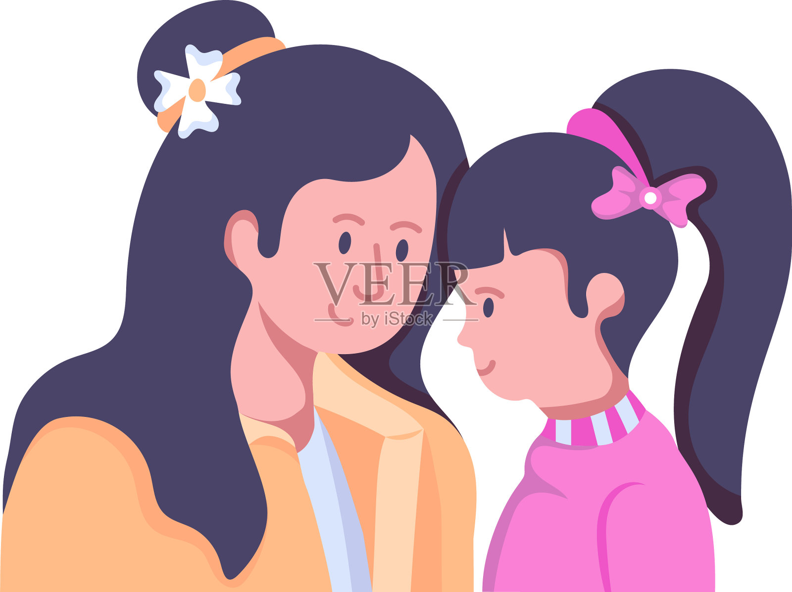 妈妈的女儿设计元素图片