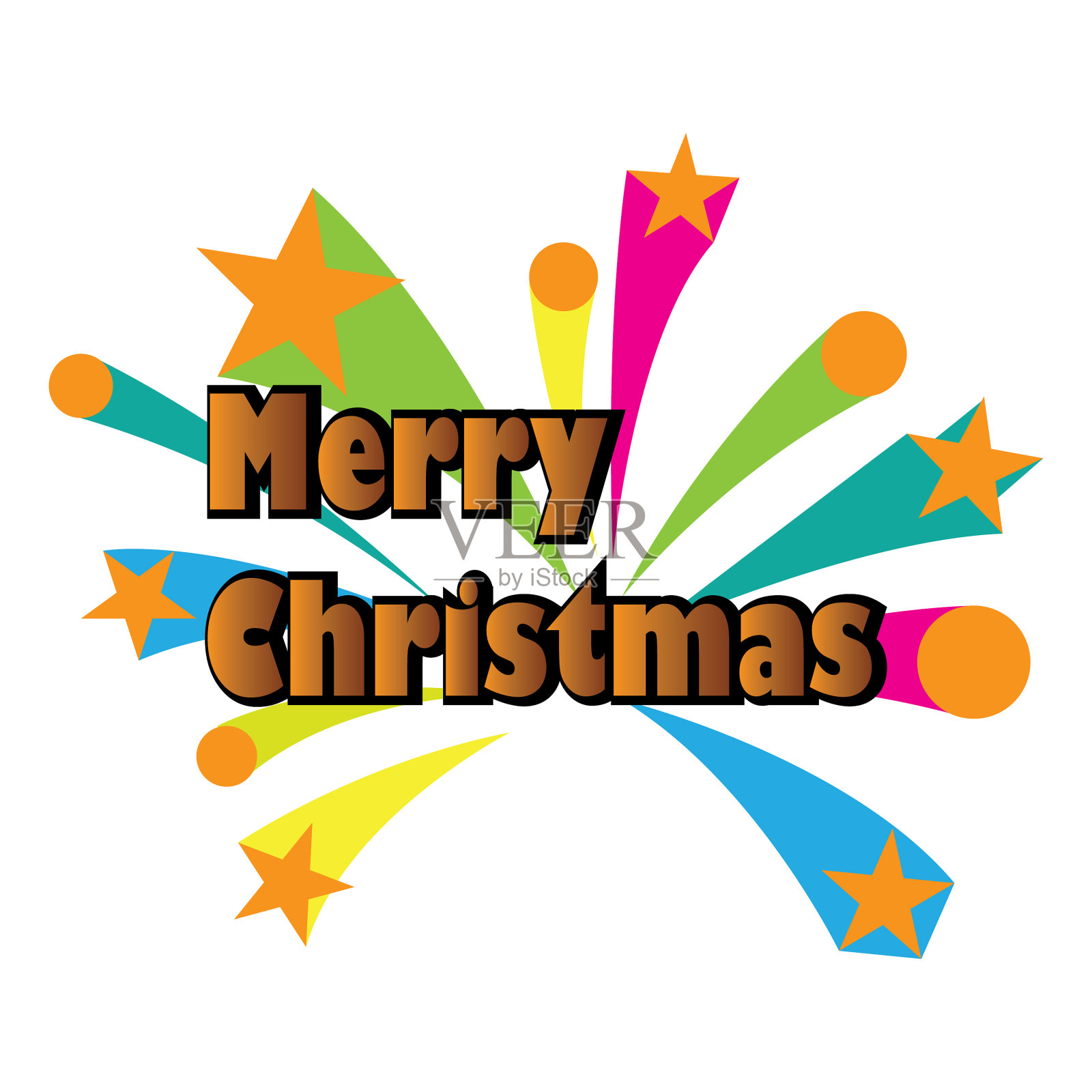 圣诞假期快乐报价刻字设计插画图片素材