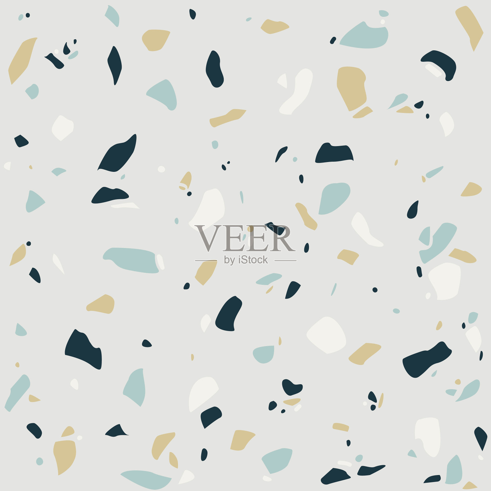 现代水磨石无缝图案插画图片素材