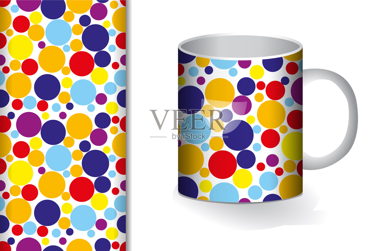 无缝背景和图案与明亮插画图片素材