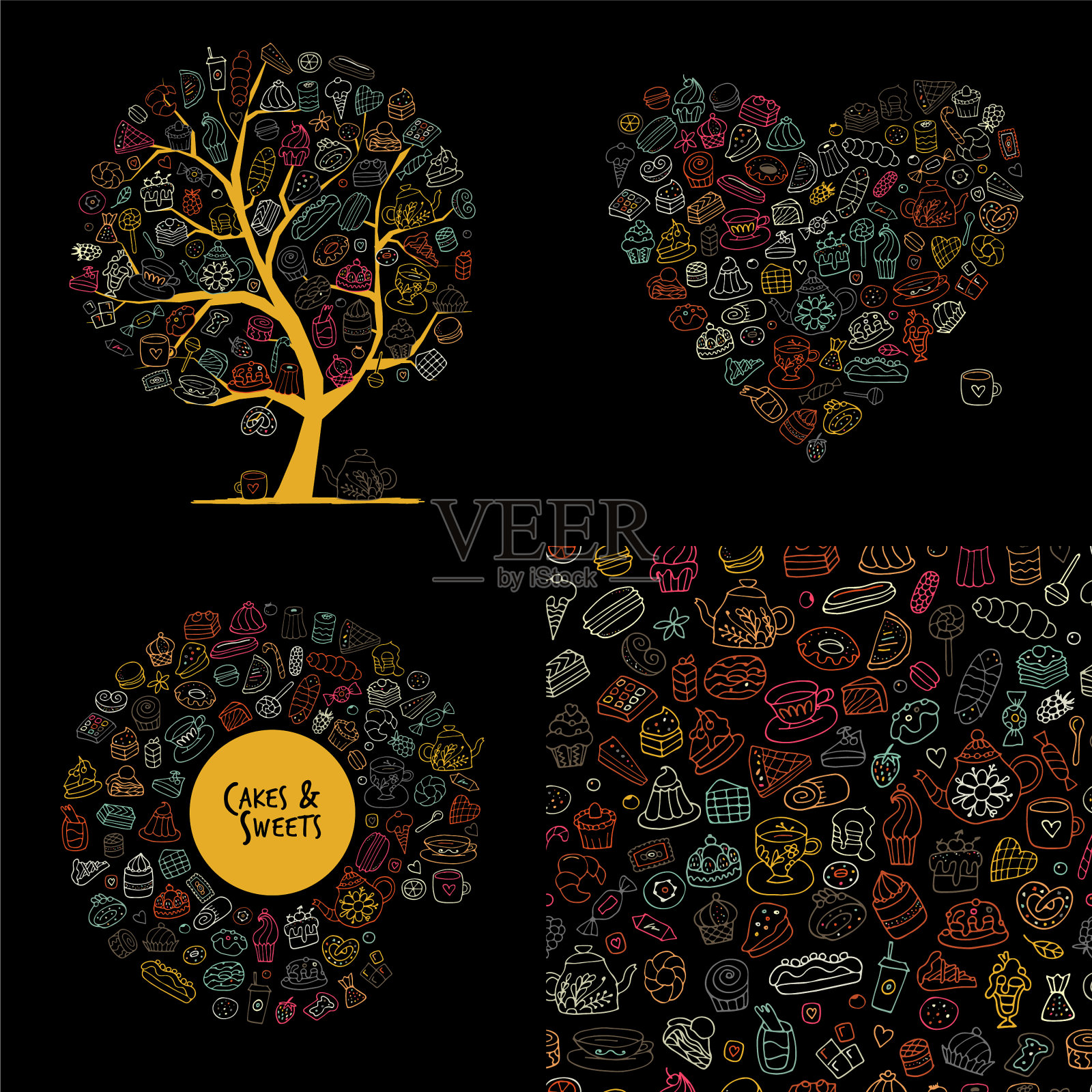 为您的设计收集糖果插画图片素材