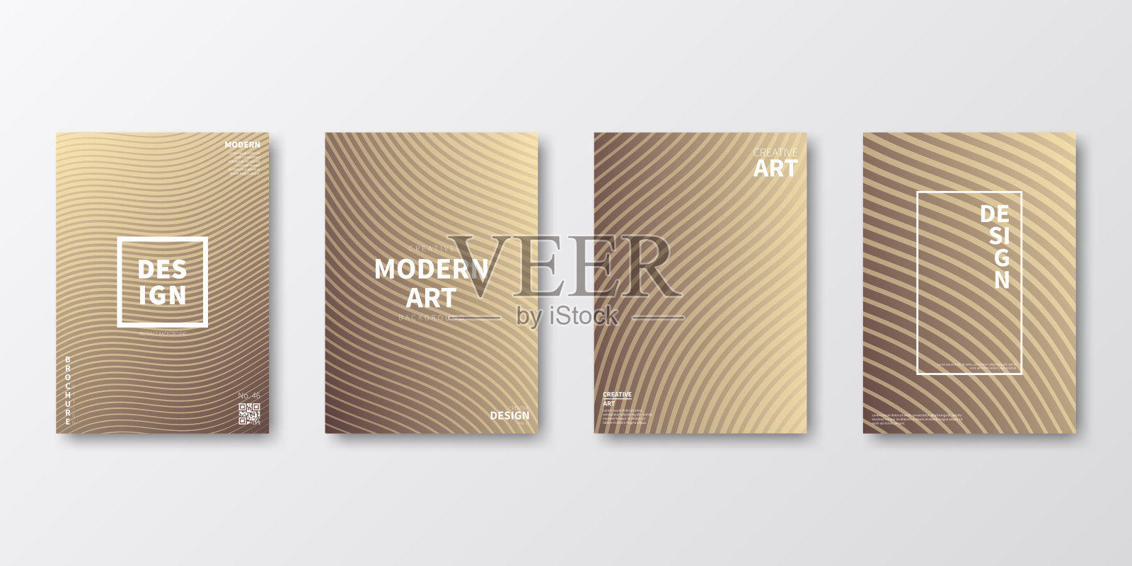 宣传册模板排版，棕色封面设计，企业年报，传单，杂志设计模板素材