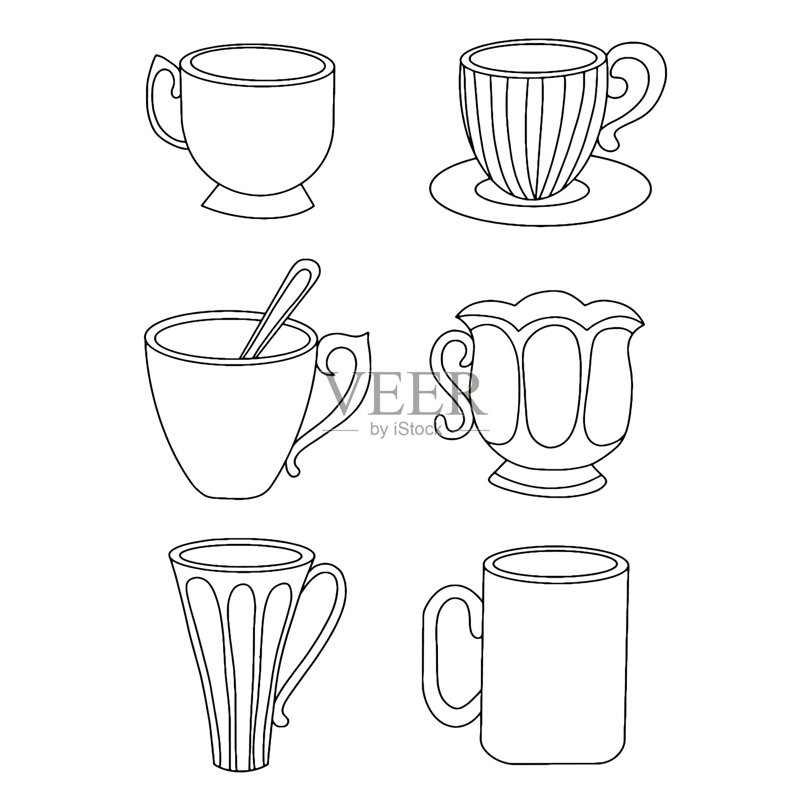 一个杯子插画图片素材