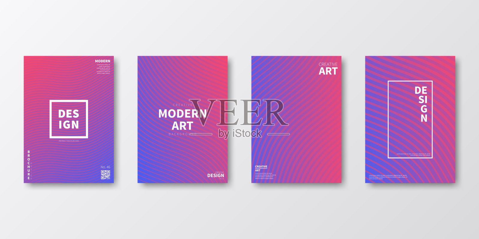 宣传册模板排版，紫色封面设计，企业年报，传单，杂志设计模板素材