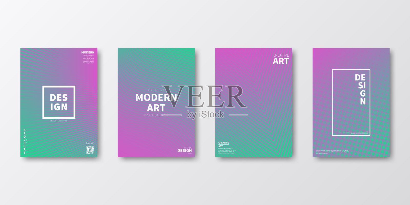 宣传册模板布局，紫色封面设计，商业年度报告，传单，杂志设计模板素材